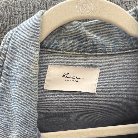 KanCan Light Blue Distressed Denim Jacket - Picture 2 of 3